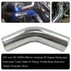 Universal 45 Degree 57-80mm 2.25"-3.15 inch Aluminum Intercooler Intake Pipe Piping Tube hose