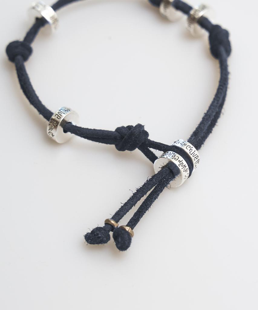 Towtow Archive Monda Leather Bracelet Navy