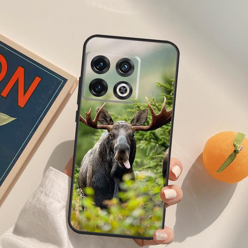 Stag Bull Moose Reindeer Deer Case For OnePlus 12R 13R 13T 10R 15 13 12 11 10T 8T Nord CE 4 3 2 Lite N20 N30 Nord 5 Cover