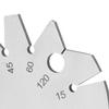 70mm Bevel Gauge, Stainless Steel Axe Angle Gauge Round Shape Knife Angle Finder 15-120 Degree for Measuring Knife Angle