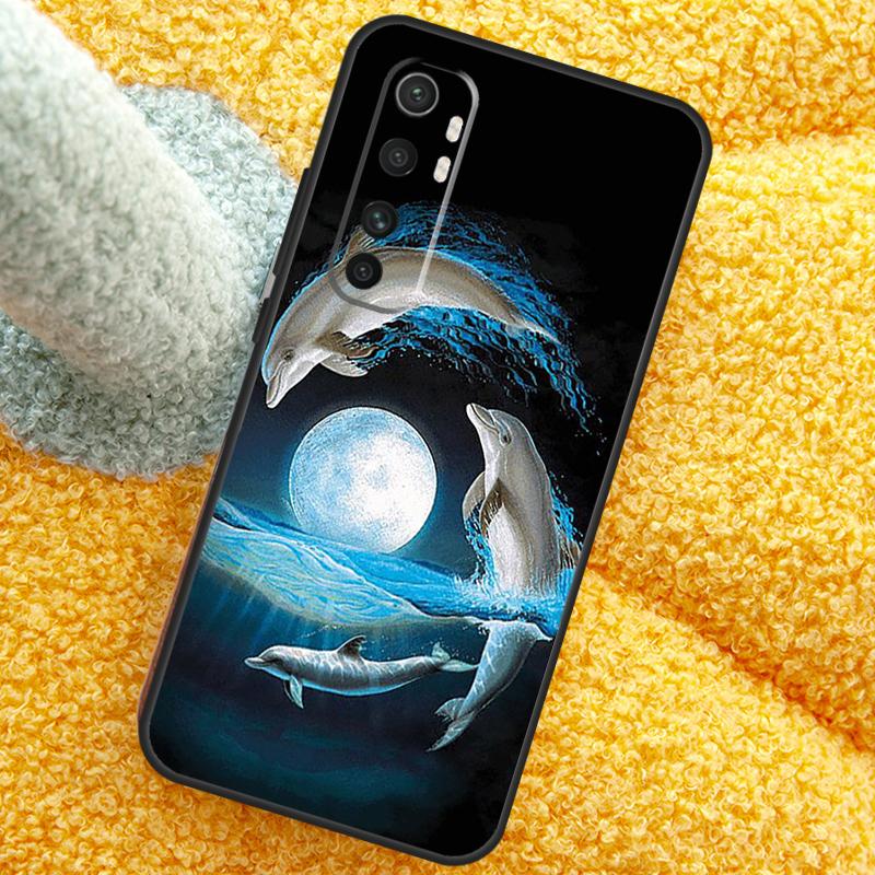 Cute Dolphin Ocean Case For Xiaomi 17 Pro Max 13 14 15 Ultra 13T 14T 15T Cover For POCO X7 X5 X6 F5 F6 F7 F8 Pro