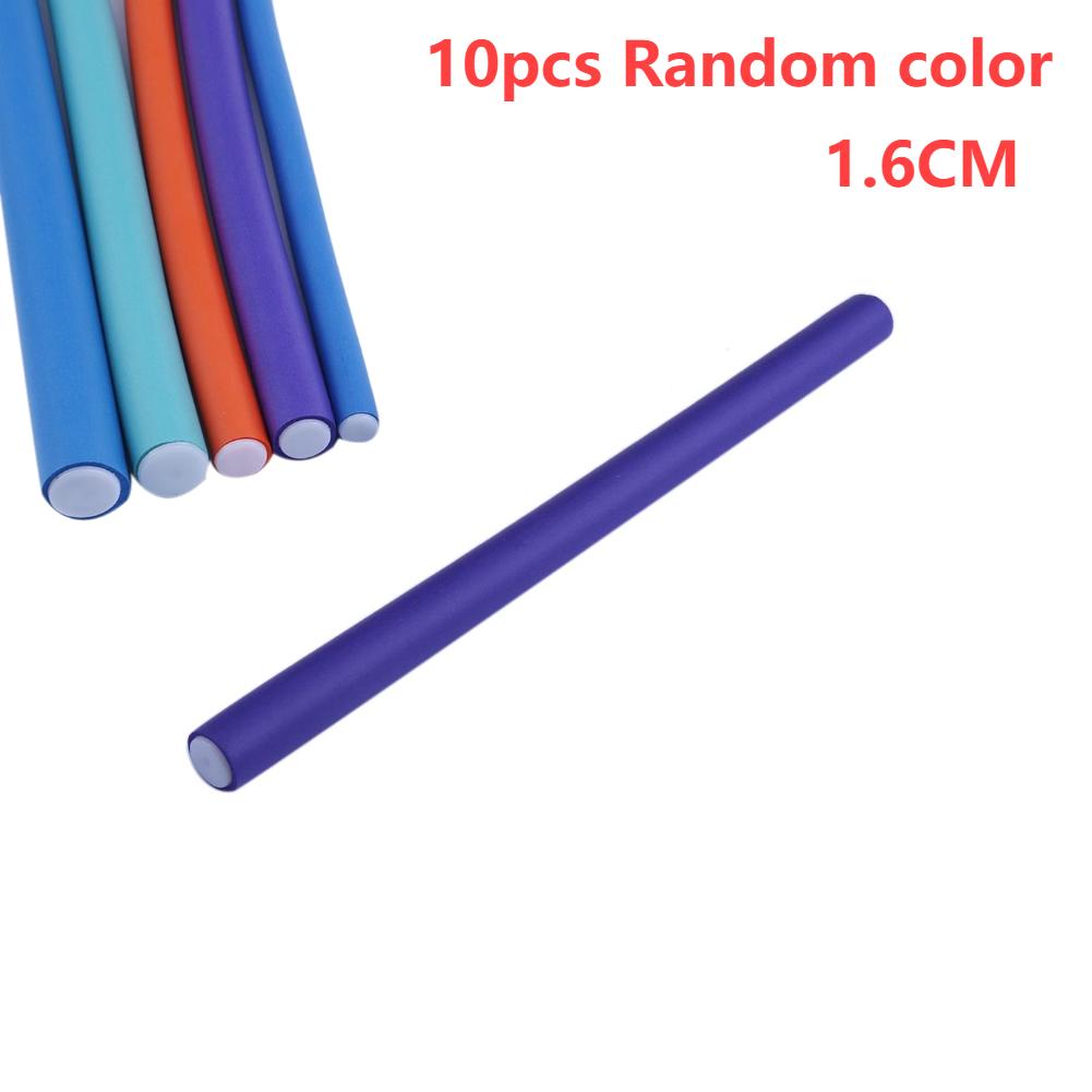 10pcs Hair Curling Curler Magic Air Hair Rollers Soft Foam Bendy Twist Magic Flexi Rods Styling Hair Sticks Tool Random Color