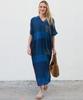 Women's V-Neck Floral Maxi Dress Short Sleeve Loose Boho Summer Dress