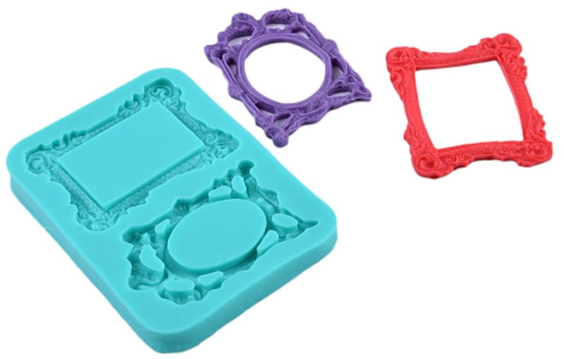 Silicone Mold for Sugarcraft Picture Frame Mirror Frame