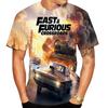 Fashion Fast And Furious 3D Print T-Shirts Men Women O-Neck Short Sleeve T Shirt Oversized Y2K Harajuku Tees Tops Kids Clothing