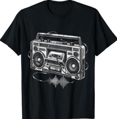 Retro Stereo Cassette Player 80s 90s Music Nostalgia T-Shirt1