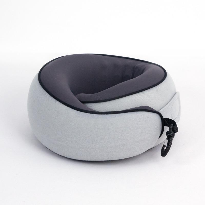 Memory Foam Travel Neck Pillow - U Shape Portable Cervical Support for Car Airplane Office Lightweight & Washable Cover