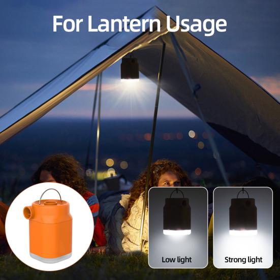 Outdoor Mini Air Pump with LED Inflatables Swimming Ring Pool Portable USB Rechargeable Float Air