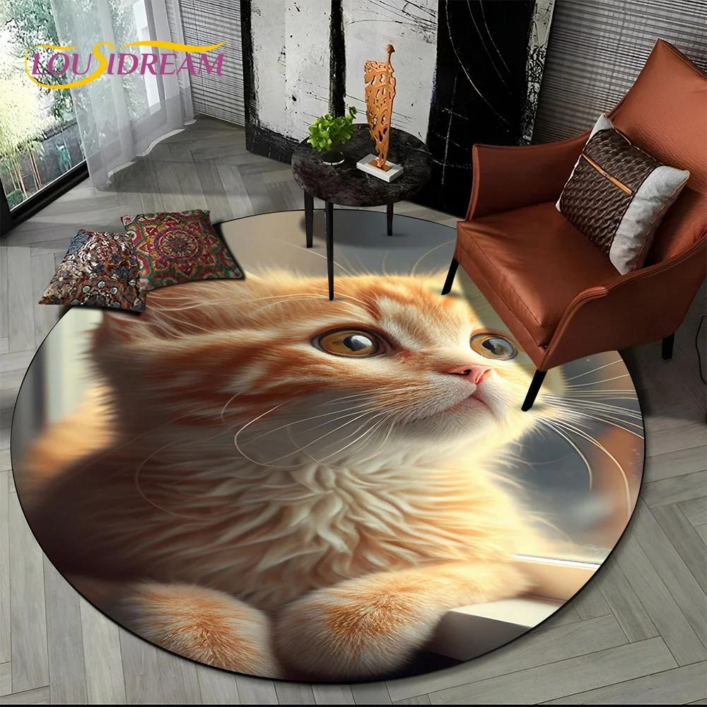 3D Mysteriou Sun Moon Tarot Mandala Magic Round Area Carpet Rug for Living Room Bedroom Kid Playroom Decor,Pet Area Rug Non-slip