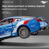 SPZS3 1:34 Ford Mustang GT 2018 Muscle Car Alloy Car Die Cast Toy Car Model Sound and Light Children's Toy Collectibles Birthday Gift