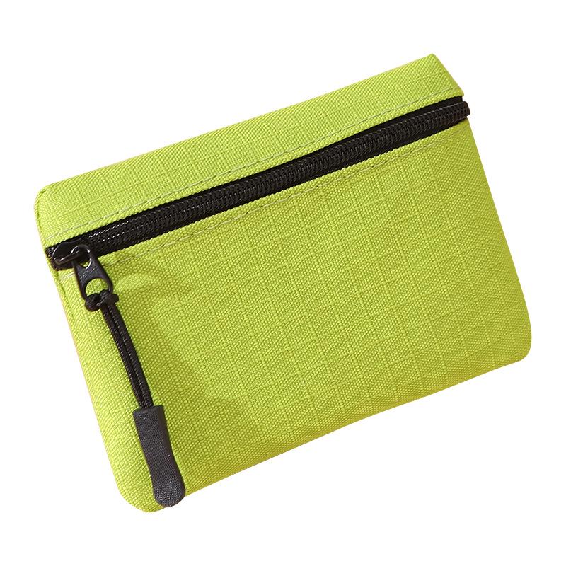 2024 Women's Mini Zipper Coin Purse - Solid Color Oxford Cloth Key Bag