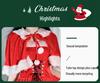 Christmas Red Cloak Women's Bunny Girl Maid Dress Set