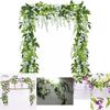 Lifelike 2x Artificial Wisteria Flower Vine With Stunning Colors For Home Decor