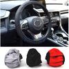 1Pc Breathable Car Auto Elastic Handmade Skid Proof Steering Wheel Cover For Summer Use Non Slip 38cm Black/Red/Gray