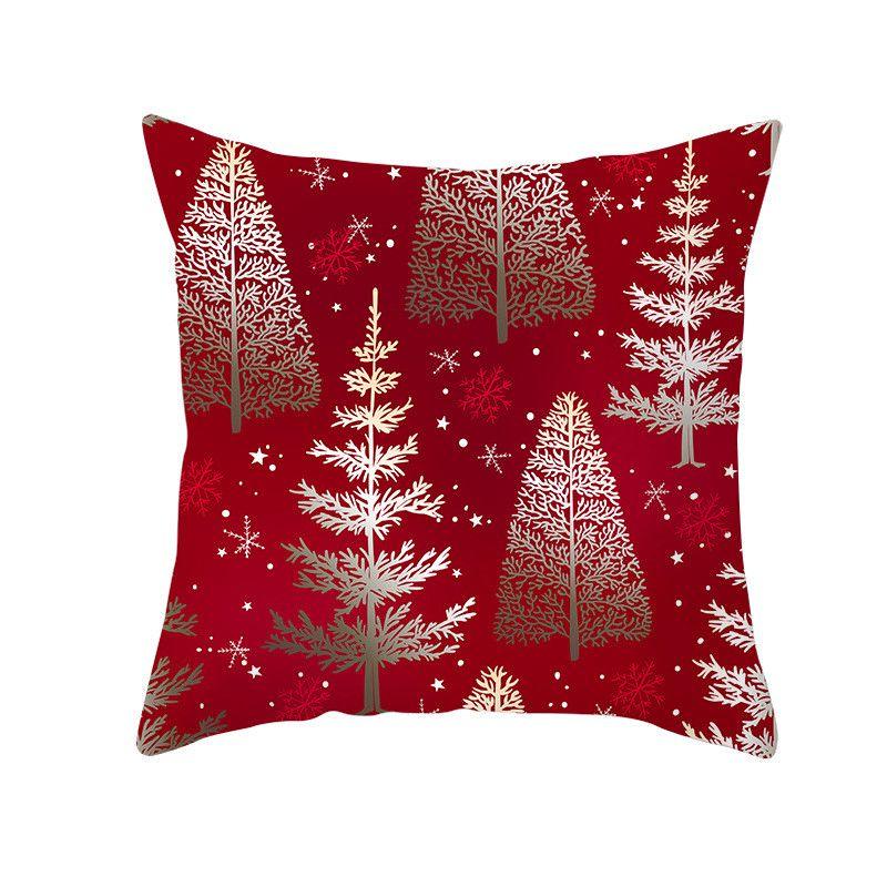 Luxurious Peach Skin Velvet Cushion Cover Featuring Santa Claus For Holiday Cheer