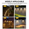 Outdoor Solar Step Lights Solar Wireless Wall Mount Lights IP65 Waterproof Lamps Fence Light Garden Decoration Lamp for Yard