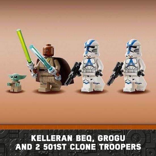 LEGO Star Wars BARC Speeder Escape Mandalorian Toy Building Set Kids. Celebrate May 4th decorations Keleran Beck Grogu. boys girls suitable fans aged