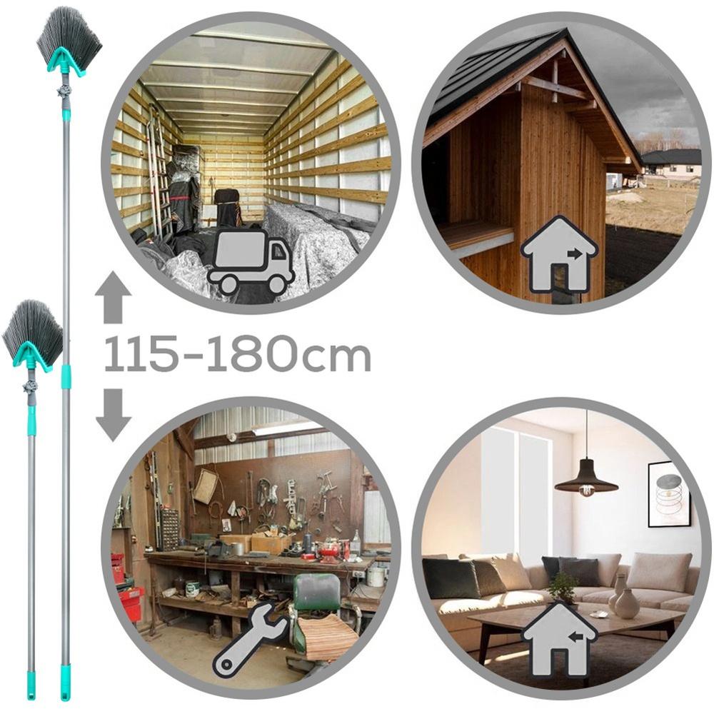 Cleaning Set: Broom, Window Squeegee, Telescopic Dust And Cobweb Broom, 3 Pcs.