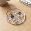 Colorful Acrylic Coasters Round Cup Mat Table Decoration Floral Print Coasters  Tea Table