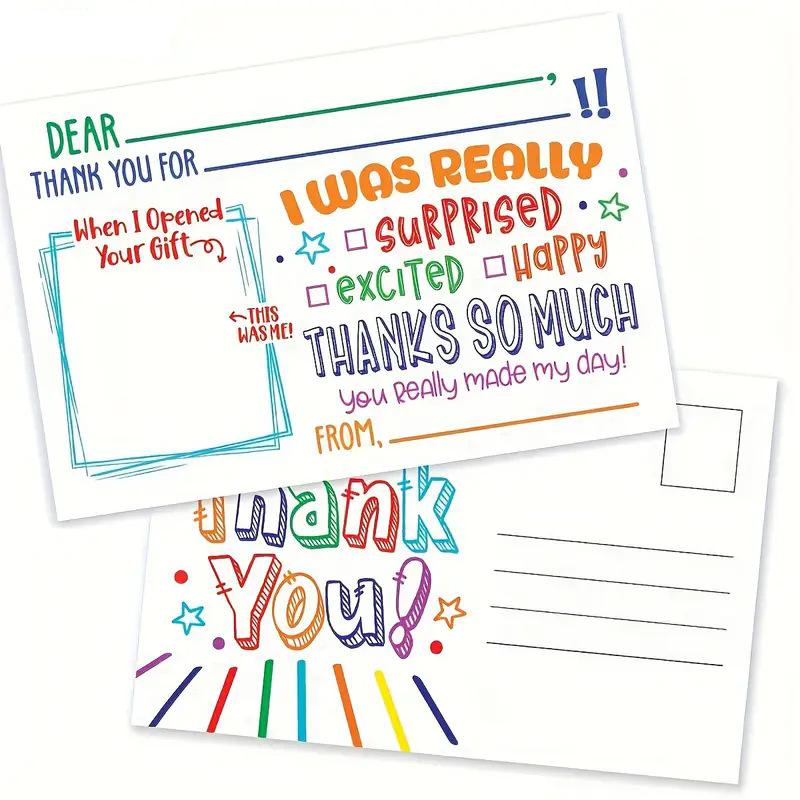 50 Karten, 6 * 4 Zoll, Dankeskarten, Anpassbar, Dankeskarten, Karten zur positiven Anerkennung und Belobigung, Partydekorationen, Gewerblich