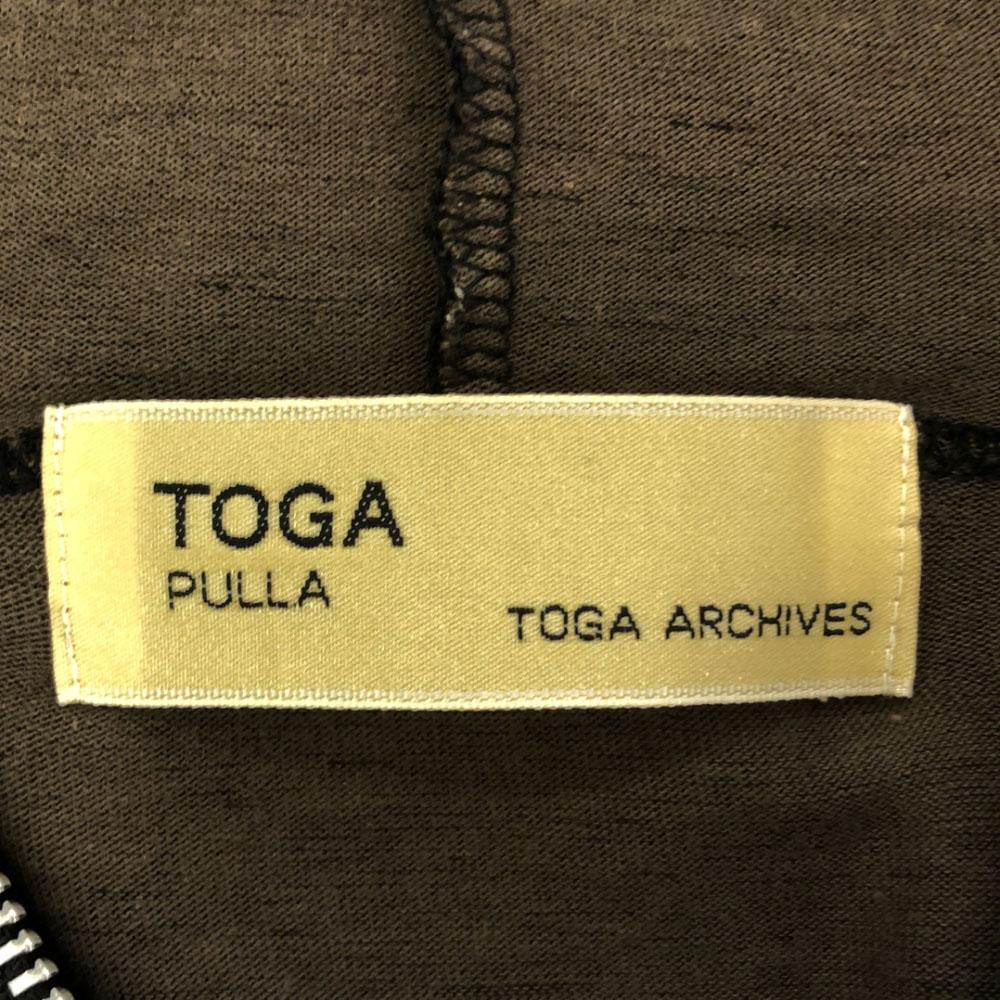 TOGA PULLA Made In Japan Long Sleeve Zip Hoodie M Brown Women Used