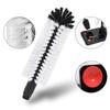 Water Bottle Cleaning Brush Glass Cup Washer With Suction Base 3 Head Bristle Brush For Beer Cup