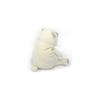 Shinada Global Mochi Series Mochikuma White Plush Toy Bear 14x14x22cm Animal MOKW-0230W