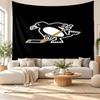 Pittsburgh Penguins Wandteppich, Weiches Stoff Wandbehang, Dekorative Kulisse Für Schlafzimmer Heim Wandkunst