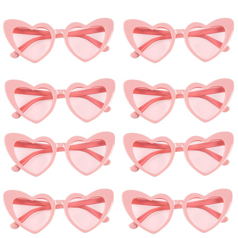 6/8pairs Vintage Heart Shaped Sunglasses Bachelorette Bride Bridesmaid glasses Wedding Bridal Shower Decor woman Hen party gifts 5