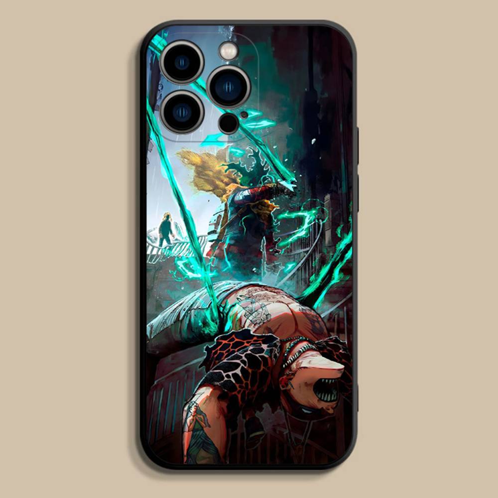 Custodia per Telefono My Hero Academia D-Deku Per iPhone 17,16,15,14,13,12,Pro,Max,Plus,E,SE4,Air,Mini Copertura Morbida Nera