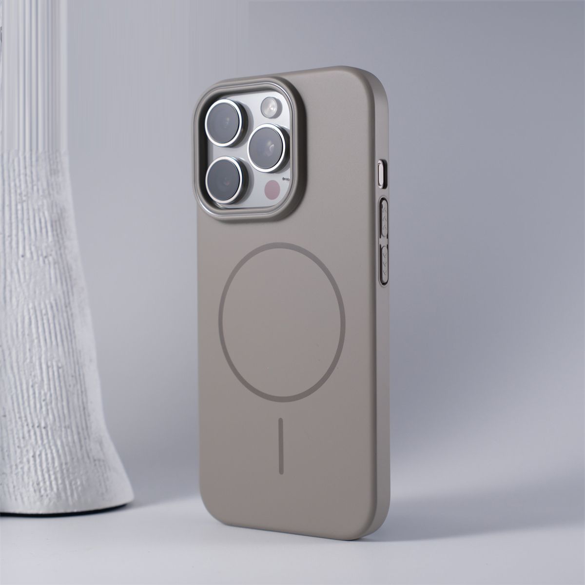 

Силиконовый чехол для телефона Apple iPhone 16 Pro Max - Smooth Touch MagSafe ударопрочный креативный полный чехол для iPhone 16/15/14/13/12/11/Pro/Plus/Pro Max iPhone 12 Pro Max серый