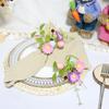 4-32 STuks Paasei Bloemen Servetringen Kleurrijke Lente Tafeldecoratie voor Feestelijk Diner Feest Brunch Huis Eetkamer Decoratie