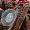 13 Pcs Wire Brush Set for Rusts Removal 0.012in Coarse Carbon Steel Crimping Wire Brush Kit with 1 4 Inch Hex Shank for