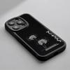 Red Spider Lily Japan Art Fashion Design Phone Case For iPhone 16 15 14 13 12 11 Plus Pro Max Lambskin Silicone Cover Black