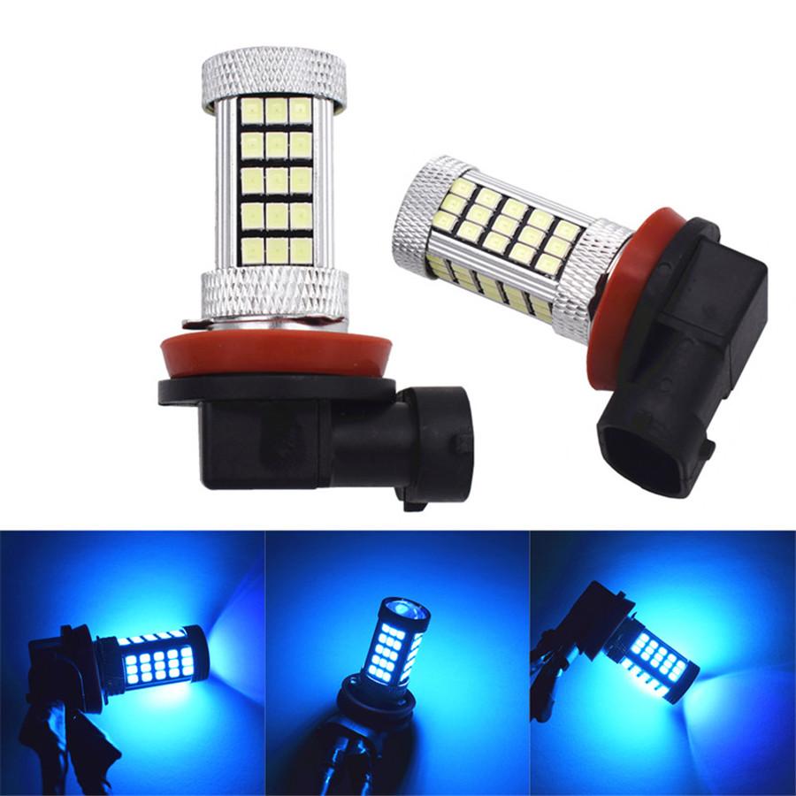 Led Fog Light Bulbs H11/H8 Ice Blue Auto Fog Light Bulb Replacement 2835 66Smd Led Bulbs For Fog Light Drl 1800Lm - 2 Pcs