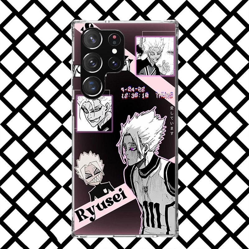 Blue Lock Shidou Ryusei Phone Case for Samsung Galaxy S26 S25 Edge S24 S23 Ultra S22 Plus S21 FE S20 + Soft Cover Print Fundas G