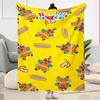 Colorful Creatures Pattern Flannel Blanket-Soft and Suitable for Sofas,Beds,Offices,Travel,All Seasons,Great Gift for Holidays and Birthdays.