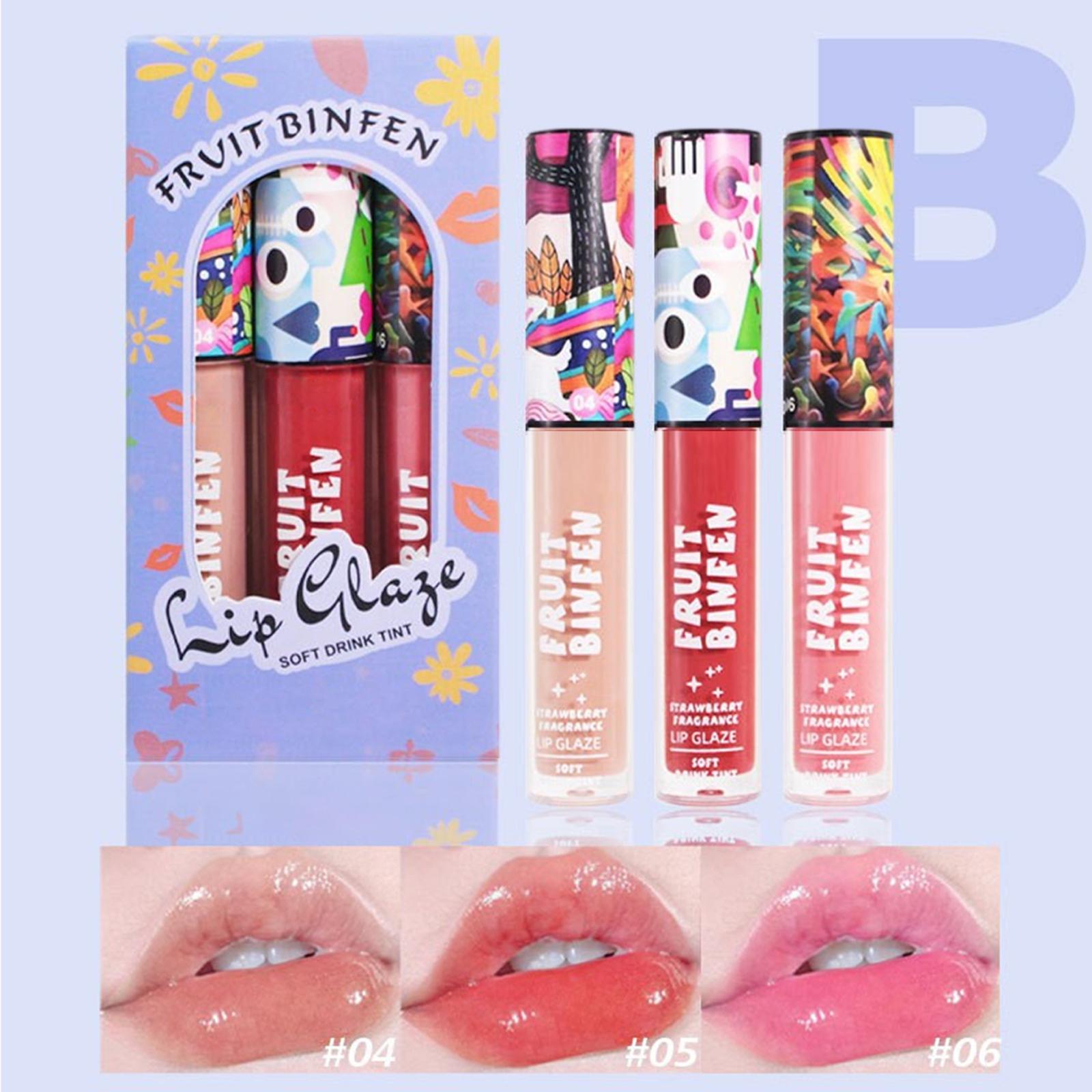 

Smooth Lip Gloss, Mirror Lip Gloss, Water Light Filling, Pouty Lip Lipstick, Light, Color Retention, No Makeup Smudging. One Size