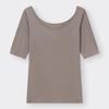 Gu STylE HEaT WidE NEck T  Half SlEEvE  + E