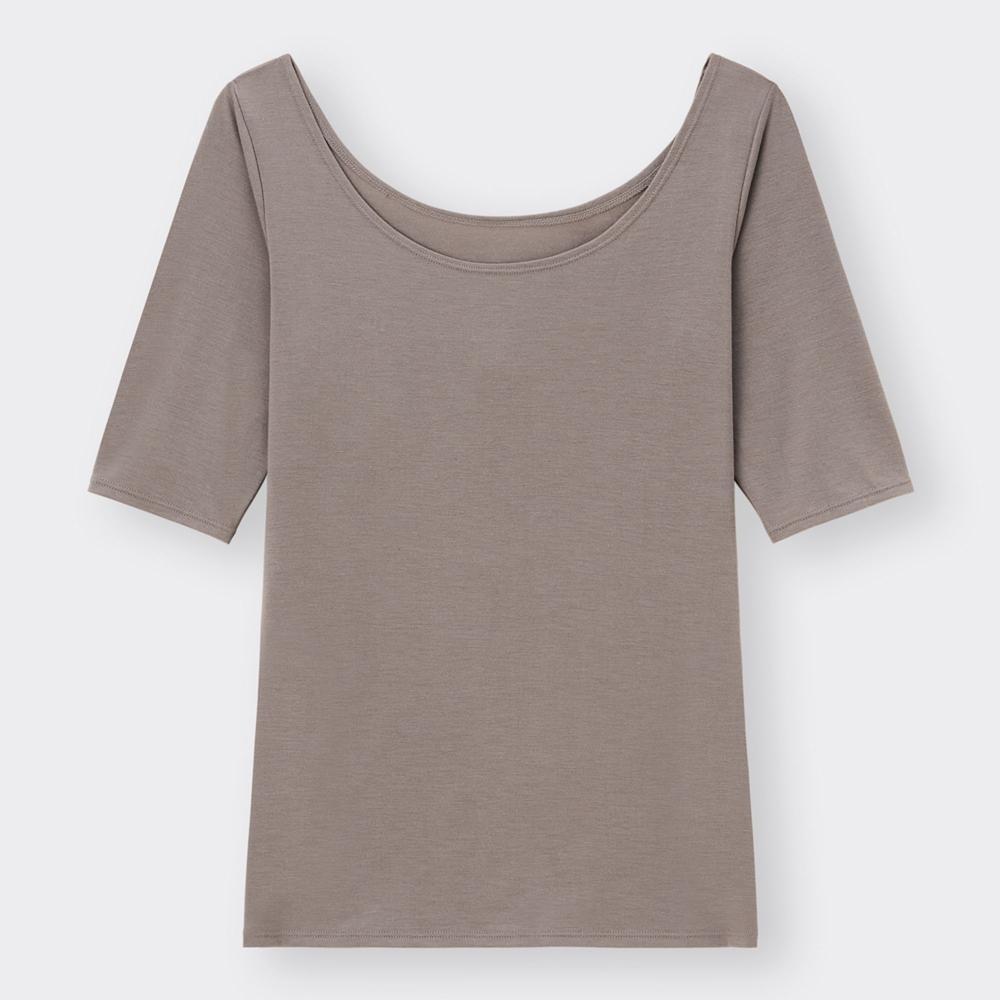 Gu STylE HEaT WidE NEck T  Half SlEEvE  + E