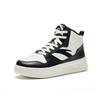 Easy Slip Resistant Cushioning Lightweight Height Increasing High Top Skateboard Shoes Men's White Black 912448002Q-5