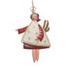 Cartoon Angel Girl Christmas Decorations Multicolor Wrought Iron Drop Ornaments Festival Accessories Handicraft