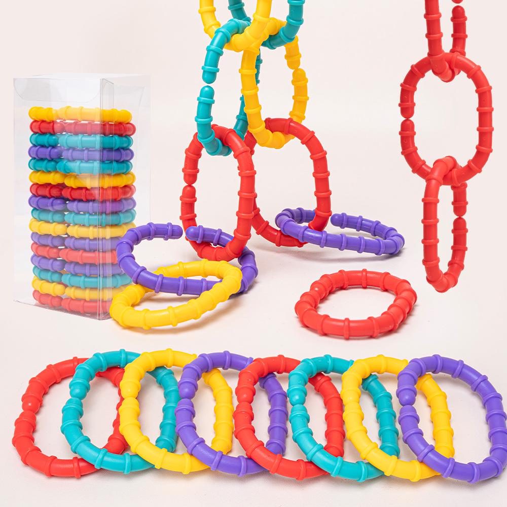 Rainbow Ring Teething Toy for Babies 0-3 Years | Educational Infant Development Aid