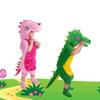 Cartoon Dinosaur Animal  Plush Fancy Dress Jumpsuit Unisex Children Adults Gifts Cosplay Halloween Costume