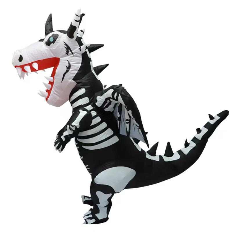 Halloween Ribs Tyrannosaurus Rex & Pterodactyl Inflatable Cartoon Costume Props for Parties