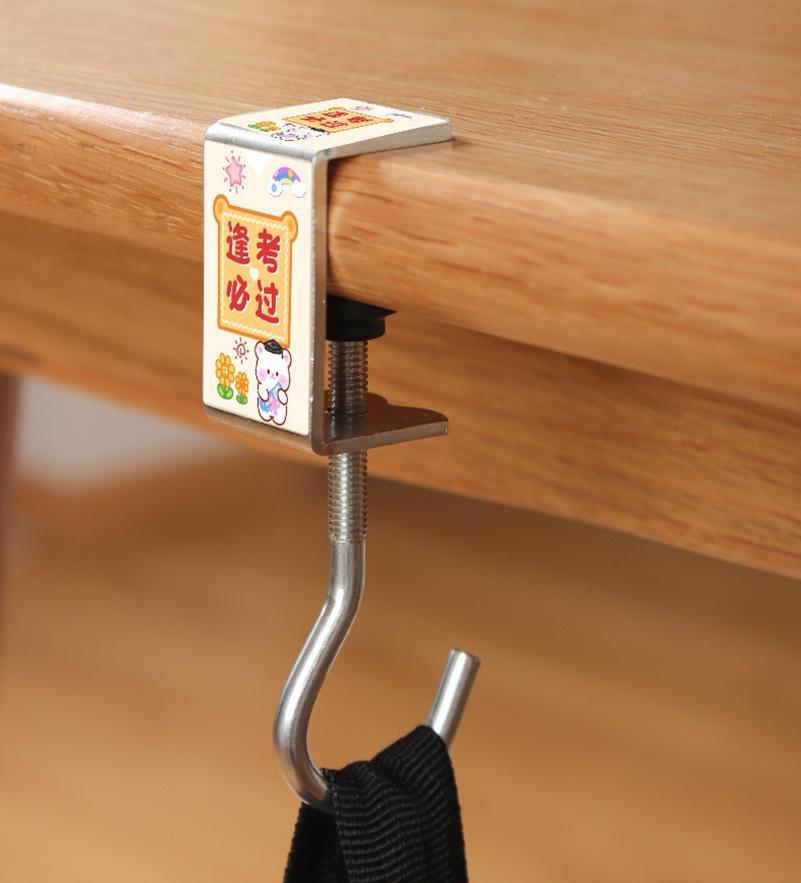 

Портативный крючок для подвешивания сумки, ученический крючок для подвешивания сумки на боковую поверхность стола, съемный держатель для сумок без проколов, многофункциональный настольный крючок