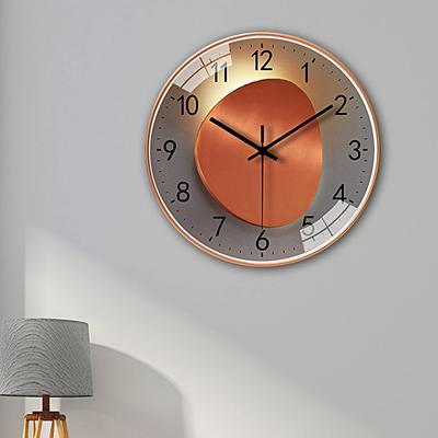 Simple Digital Wall Clock Silent Non Ticking Punch Free Wall Mounted Clock for  Kitchen Living Room Bedroom Bathroom