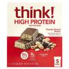 High Protein Bars, Chunky Peanut Butter, 5 Bars, 2.1 Oz (60 G) Each