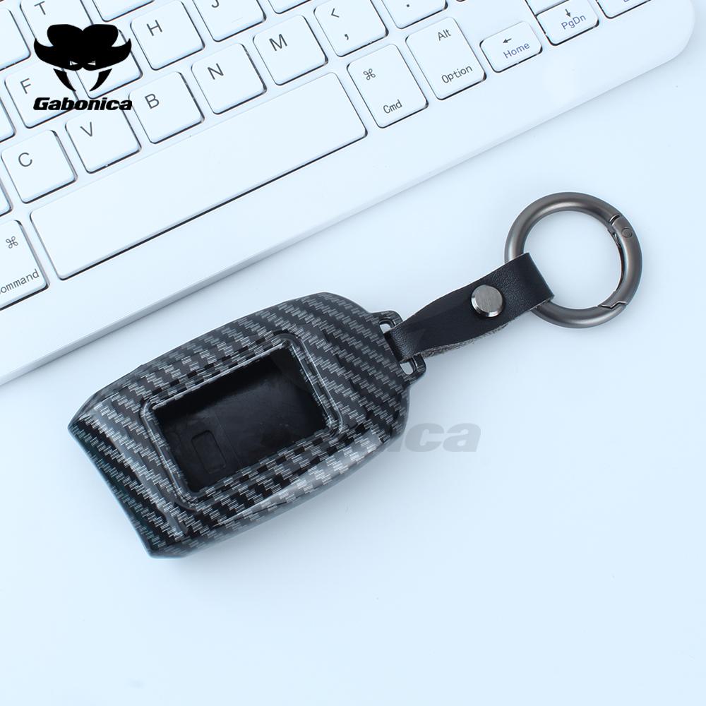 Abs Carbon Fiber Car Remote Key Fob Case Cover Bag Protector Fit For Easycar Ideal Remote Control Keyless Accessories