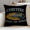 Street CCorteizS Cushion Cover Breathable and Skinfriendly Linen Pillowcase Square Removable and Washable Cushion
